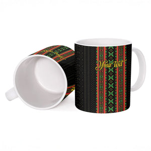 Personalized Mali Bogolanfini African Pattern Ceramic Mug