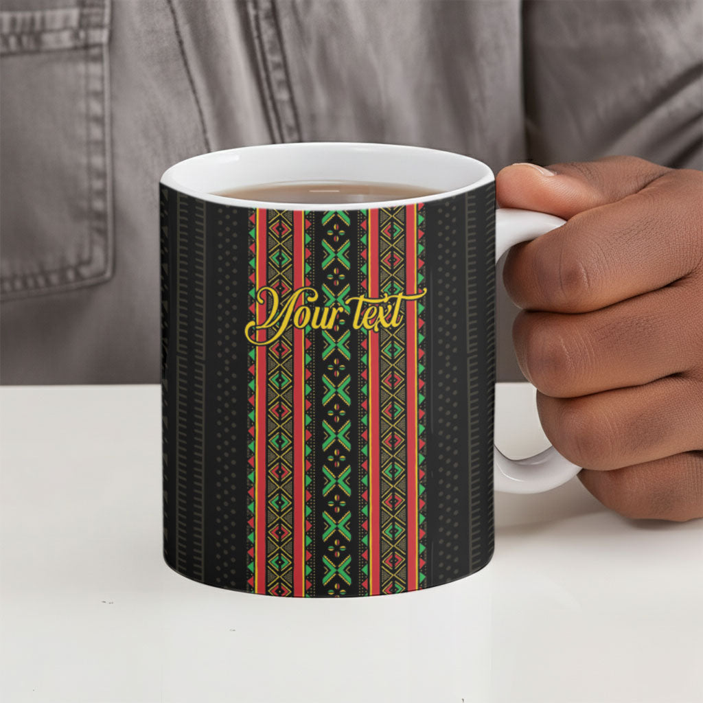 Personalized Mali Bogolanfini African Pattern Ceramic Mug