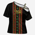 Personalized Mali Bogolanfini African Pattern Cross Shoulder Shirt