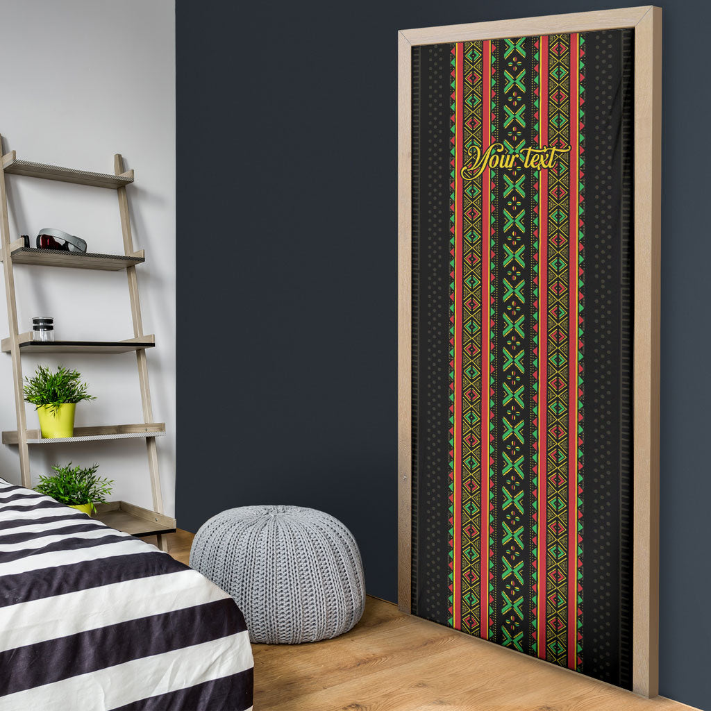 Personalized Mali Bogolanfini African Pattern Door Cover
