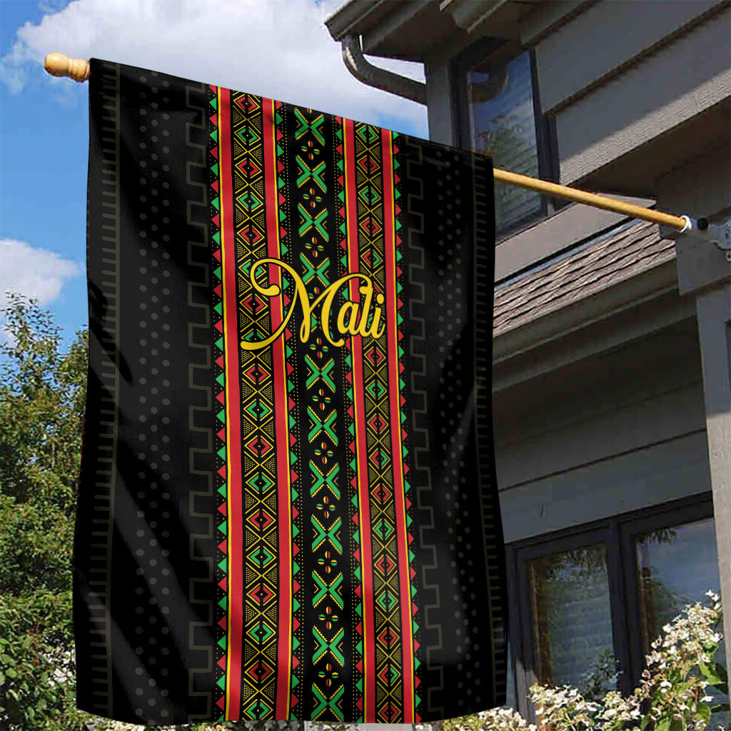 Mali Bogolanfini African Pattern Garden Flag