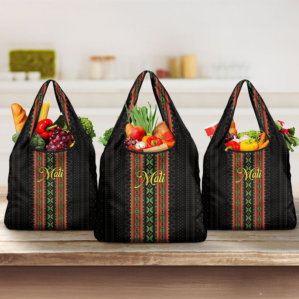 Mali Bogolanfini African Pattern Grocery Bag