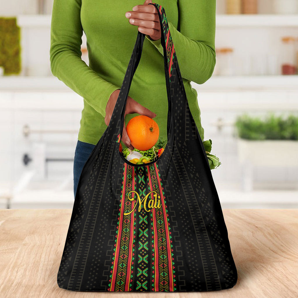 Mali Bogolanfini African Pattern Grocery Bag
