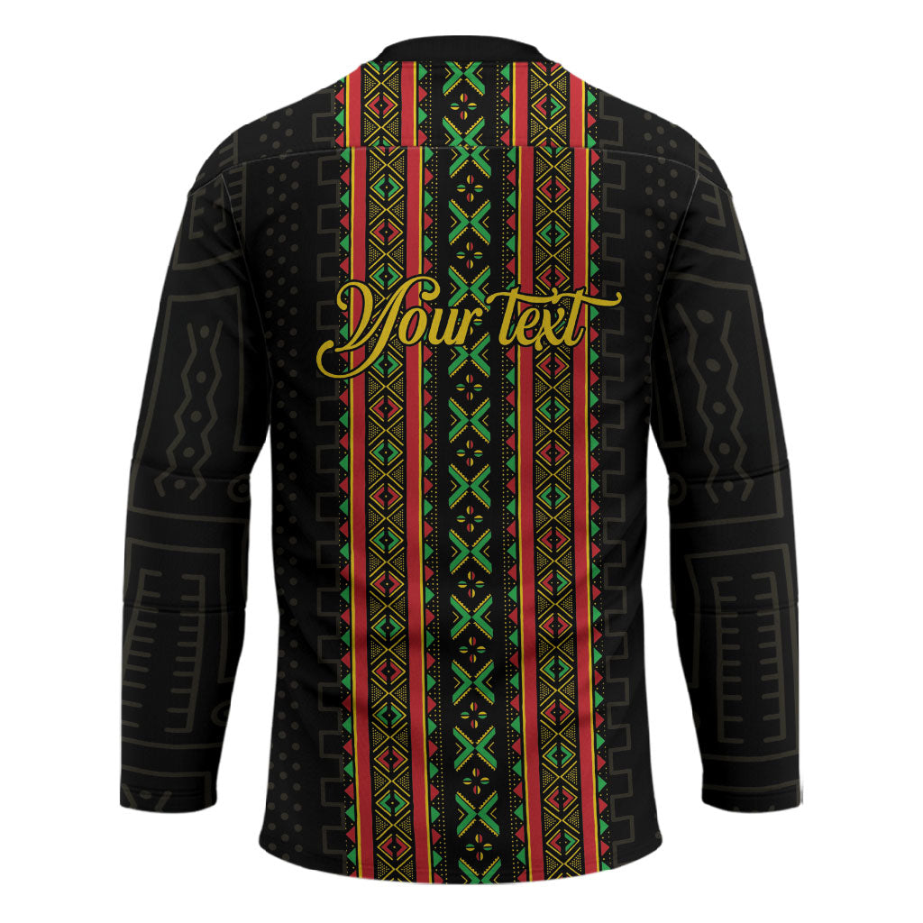 Personalized Mali Bogolanfini African Pattern Hockey Jersey