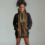 Personalized Mali Bogolanfini African Pattern Hoodie Dress
