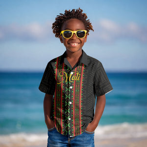 Personalized Mali Bogolanfini African Pattern Kid Hawaiian Shirt