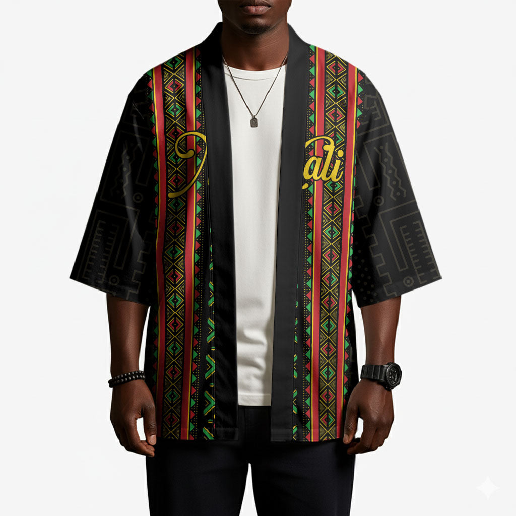 Personalized Mali Bogolanfini African Pattern Kimono