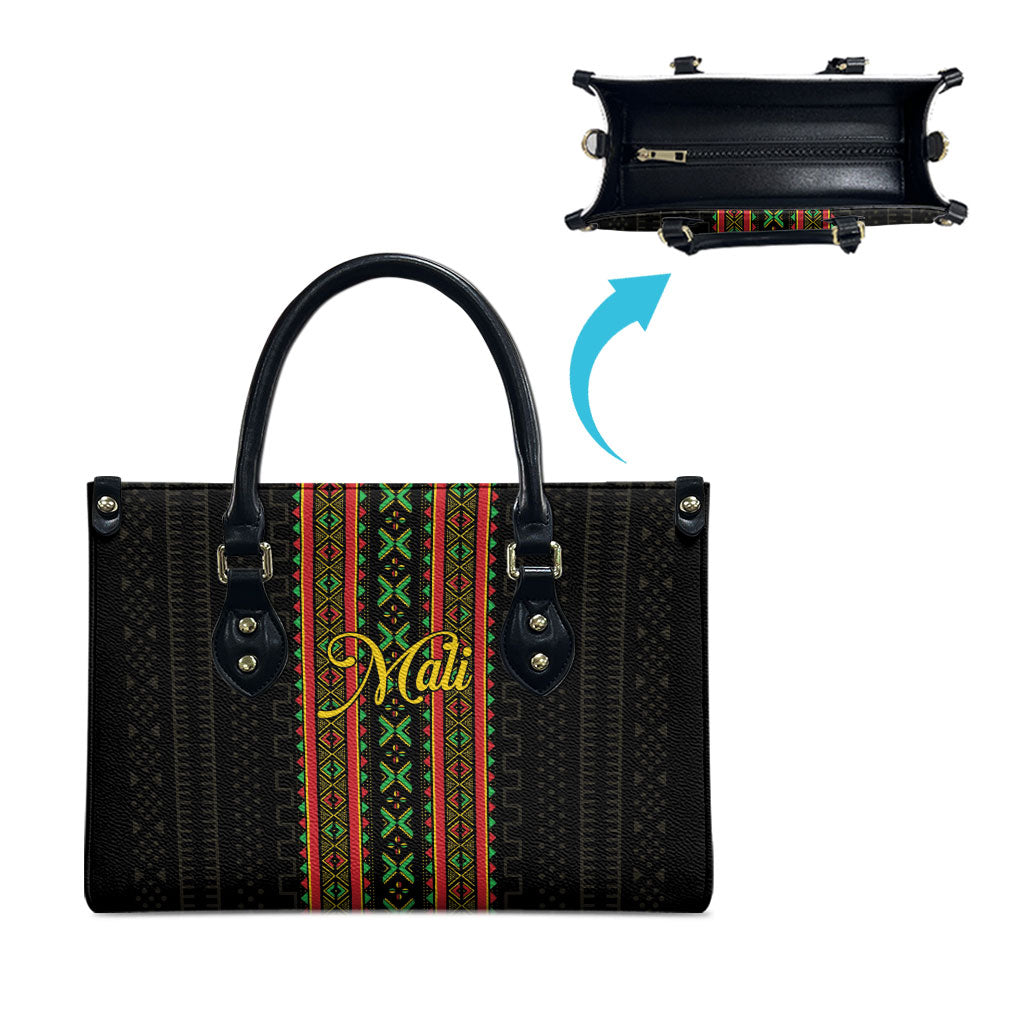 Mali Bogolanfini African Pattern Leather Bag