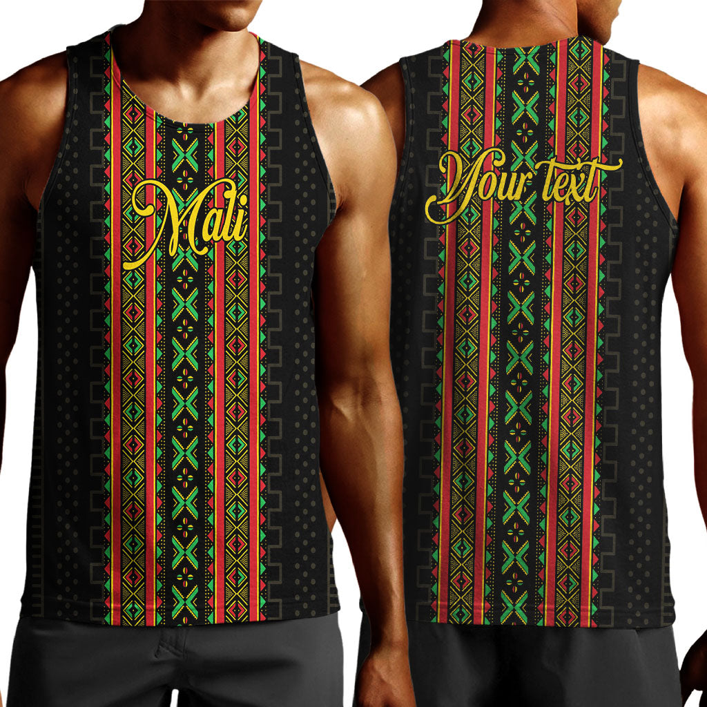 Personalized Mali Bogolanfini African Pattern Men Tank Top