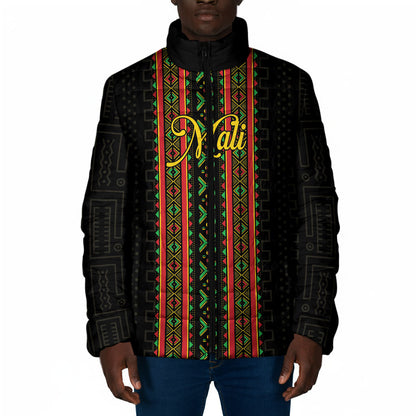 Personalized Mali Bogolanfini African Pattern Padded Jacket