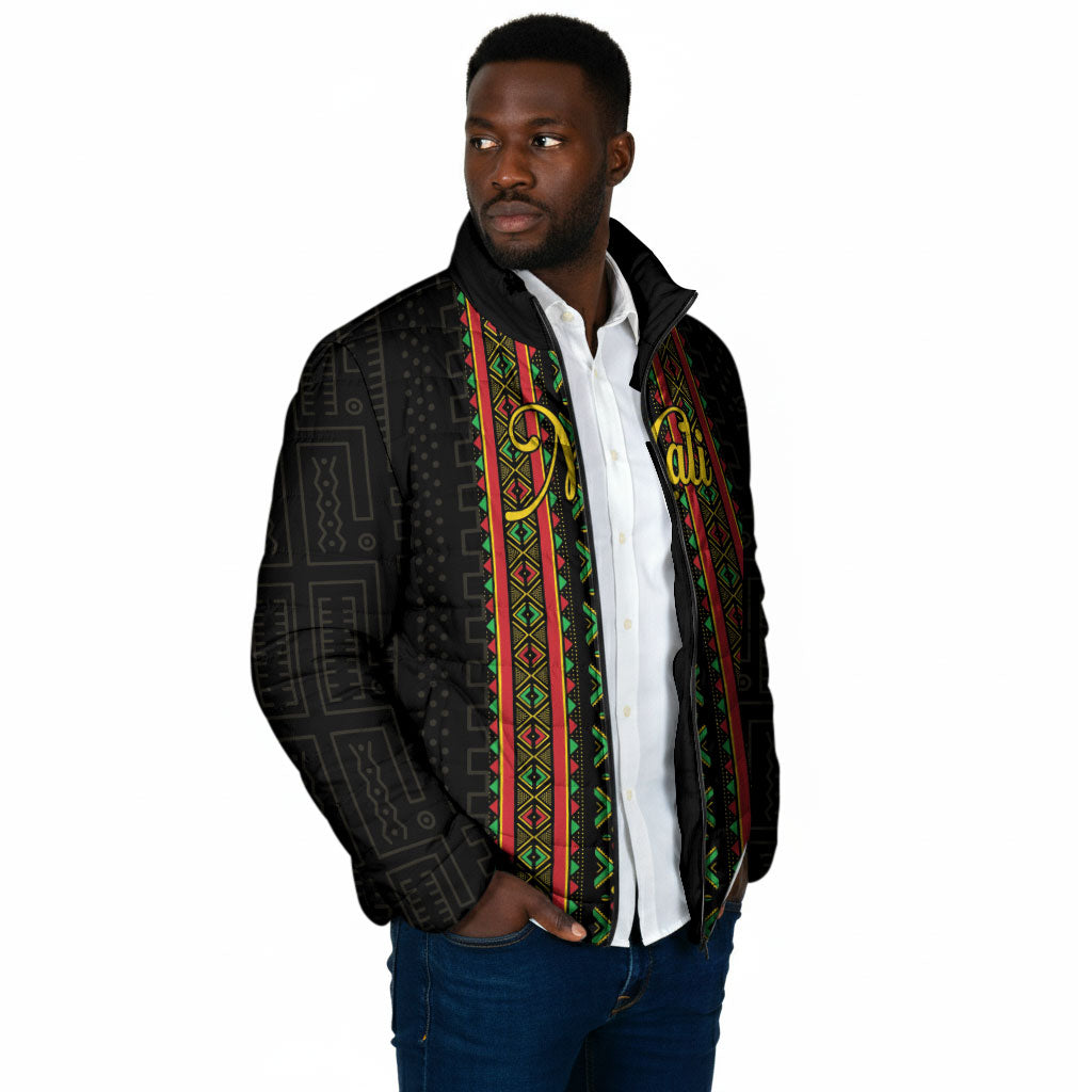 Personalized Mali Bogolanfini African Pattern Padded Jacket