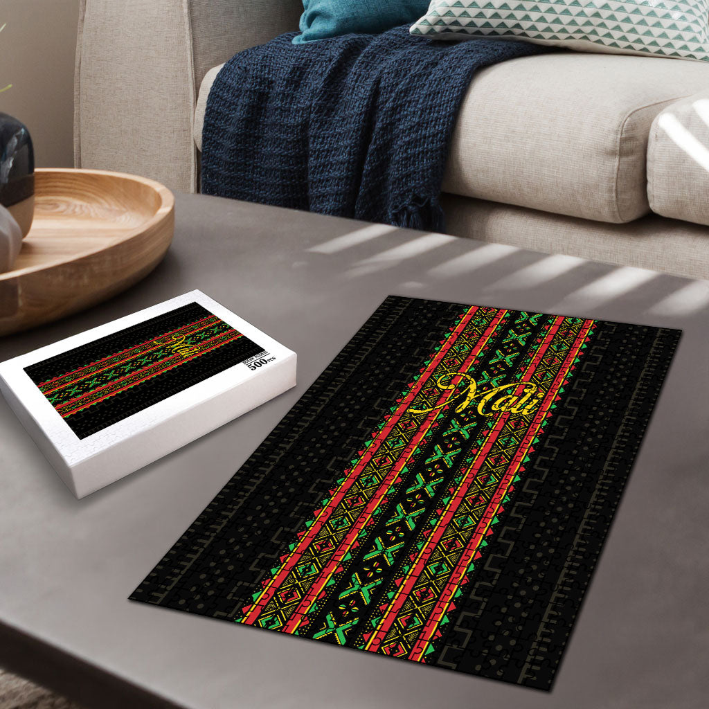 Mali Bogolanfini African Pattern Puzzle