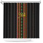 Mali Bogolanfini African Pattern Shower Curtain