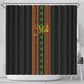 Mali Bogolanfini African Pattern Shower Curtain