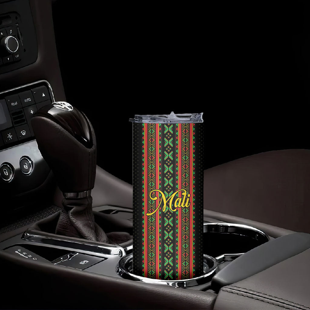 Personalized Mali Bogolanfini African Pattern Skinny Tumbler