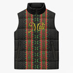 Personalized Mali Bogolanfini African Pattern Sleeveless Puffer Jacket