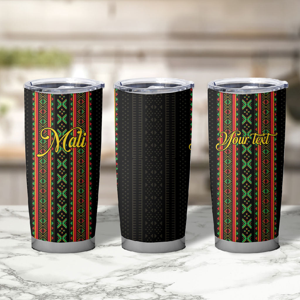 Personalized Mali Bogolanfini African Pattern Tumbler Cup