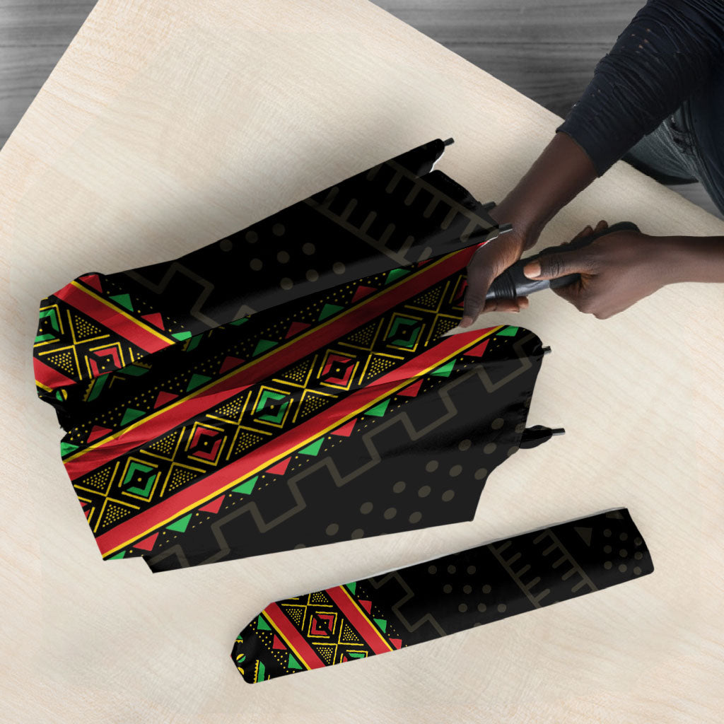Mali Bogolanfini African Pattern Umbrella