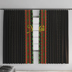 Mali Bogolanfini African Pattern Window Curtain