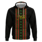 Personalized Mali Bogolanfini African Pattern Zip Hoodie