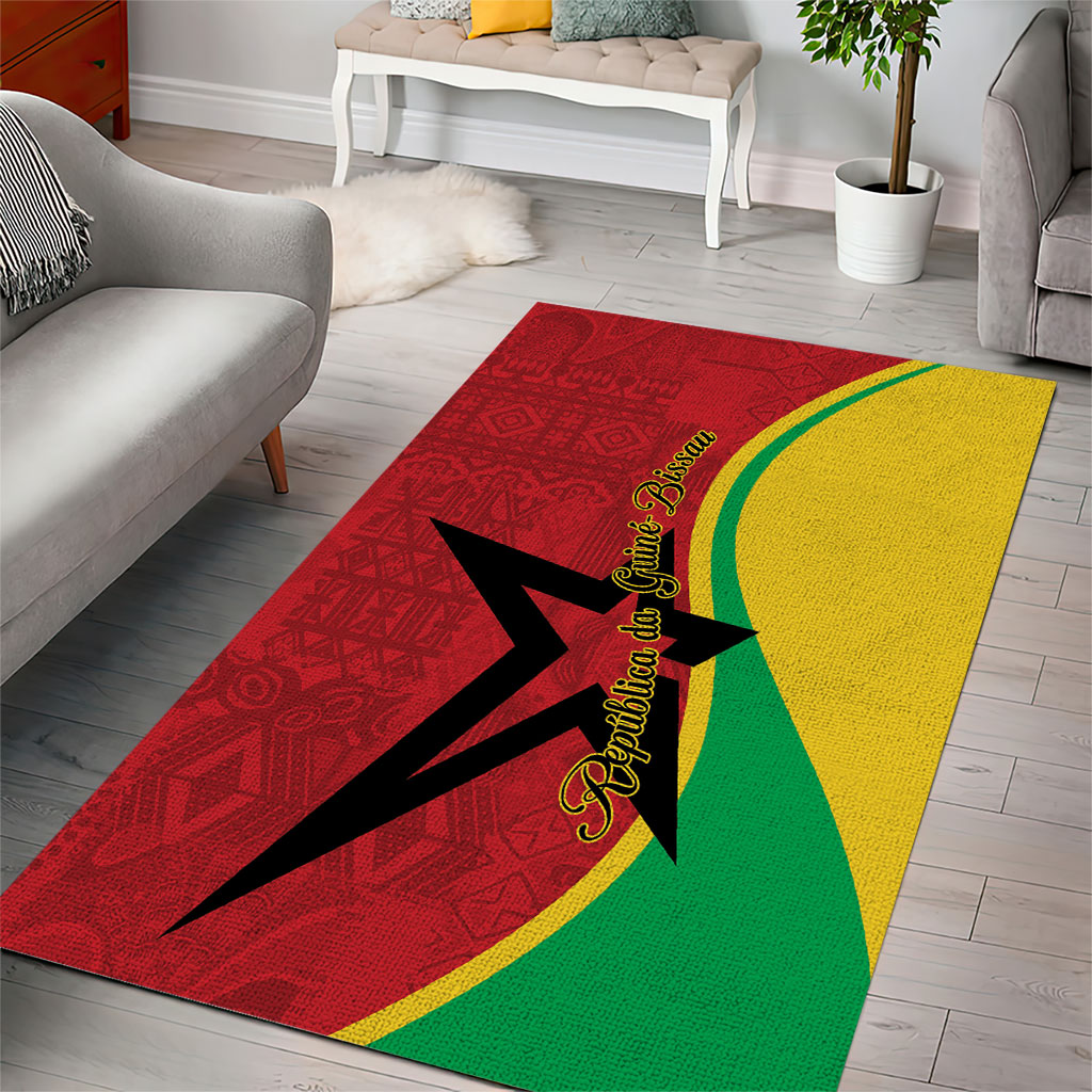 Guinea-Bissau Area Rug Happy Independence Day