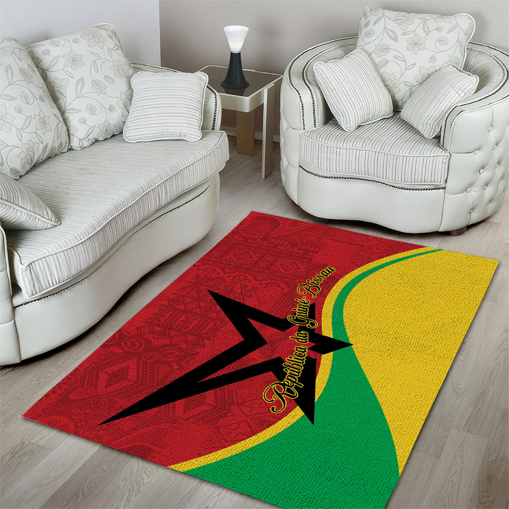 Guinea-Bissau Area Rug Happy Independence Day