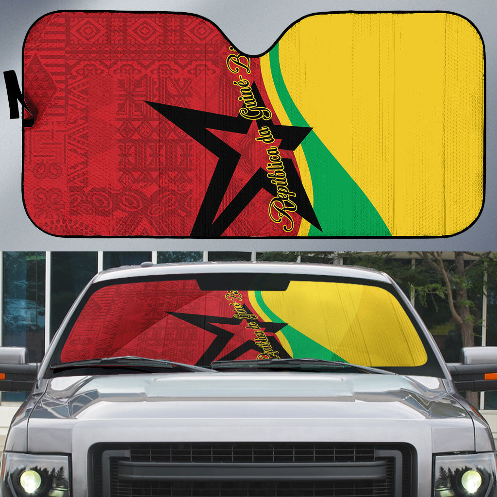 Guinea-Bissau Auto Sun Shade Happy Independence Day