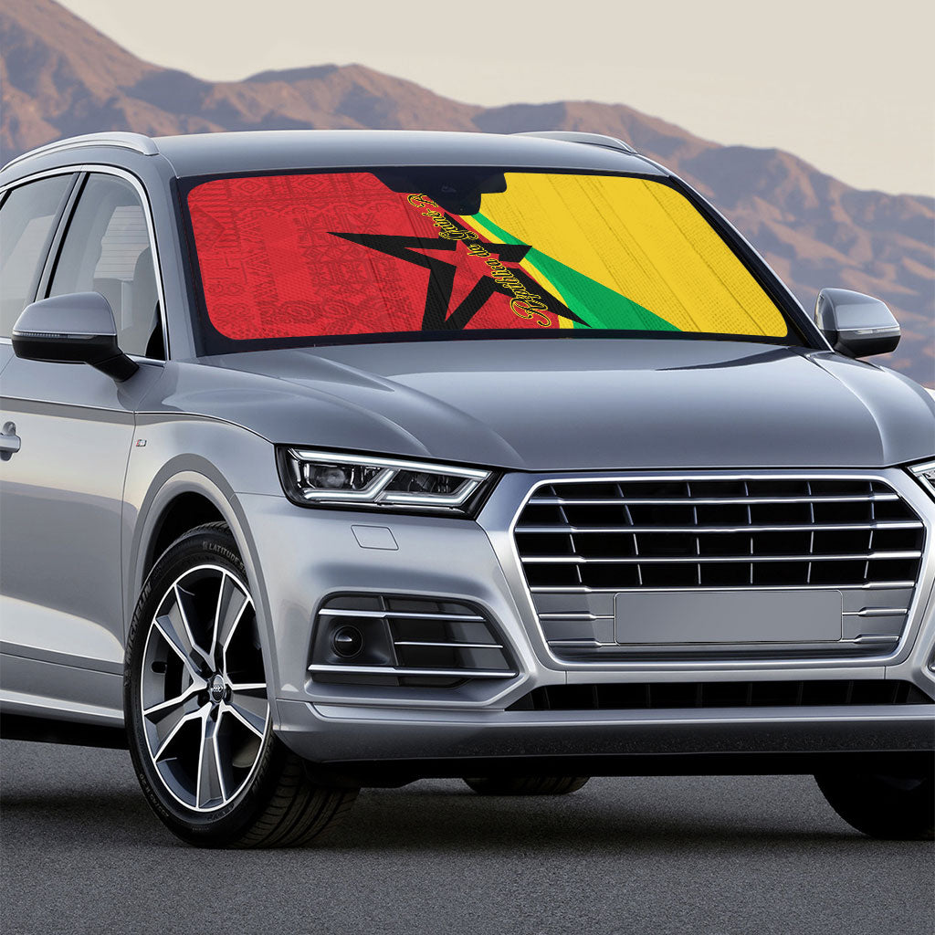 Guinea-Bissau Auto Sun Shade Happy Independence Day