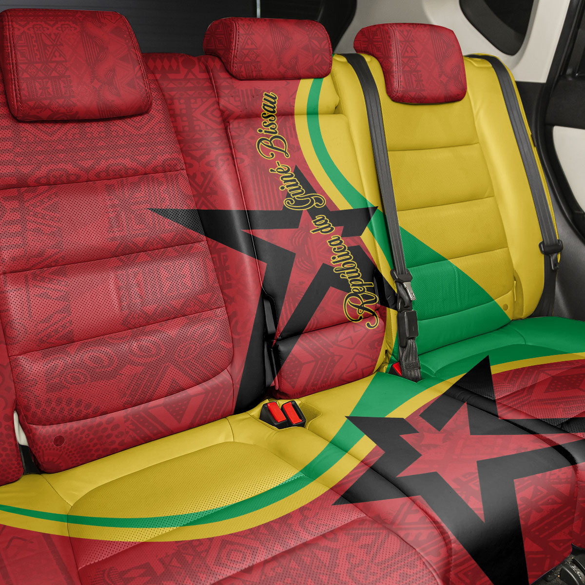 Guinea-Bissau Back Car Seat Cover Happy Independence Day