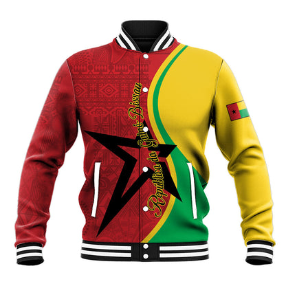 Personalized Guinea-Bissau Baseball Jacket Happy Independence Day