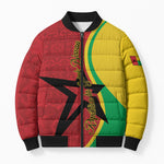 Personalized Guinea-Bissau Bomber Puffer Jacket Happy Independence Day