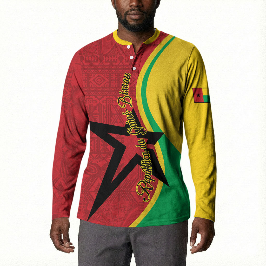 Personalized Guinea-Bissau Button Sweatshirt Happy Independence Day