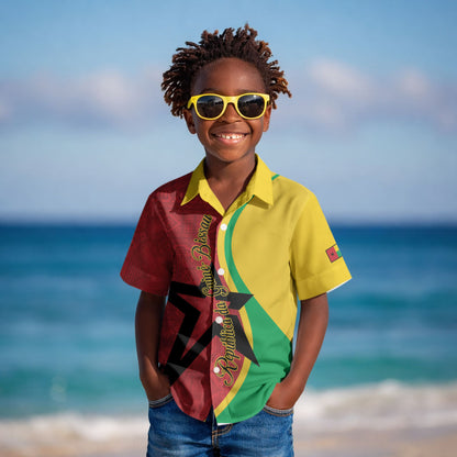 Personalized Guinea-Bissau Kid Hawaiian Shirt Happy Independence Day