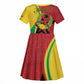 Personalized Guinea-Bissau Kid Short Sleeve Dress Happy Independence Day
