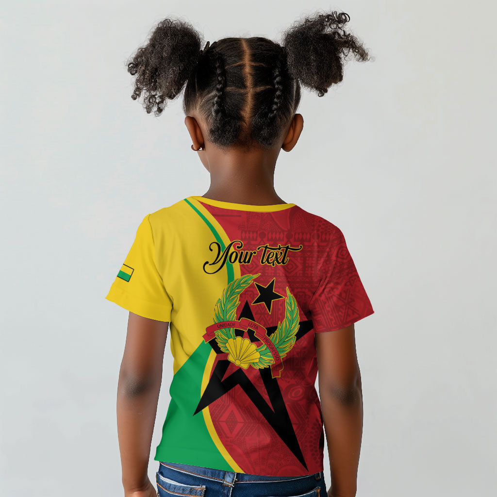 Personalized Guinea-Bissau Kid T shirt Happy Independence Day