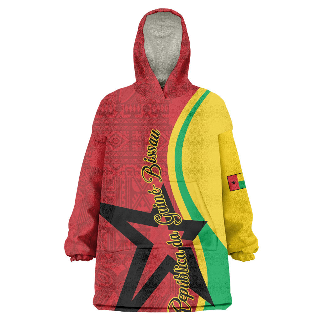 Personalized Guinea-Bissau Kid Wearable Blanket Hoodie Happy Independence Day