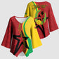 Personalized Guinea-Bissau Kimono Sleeve Blouse Happy Independence Day