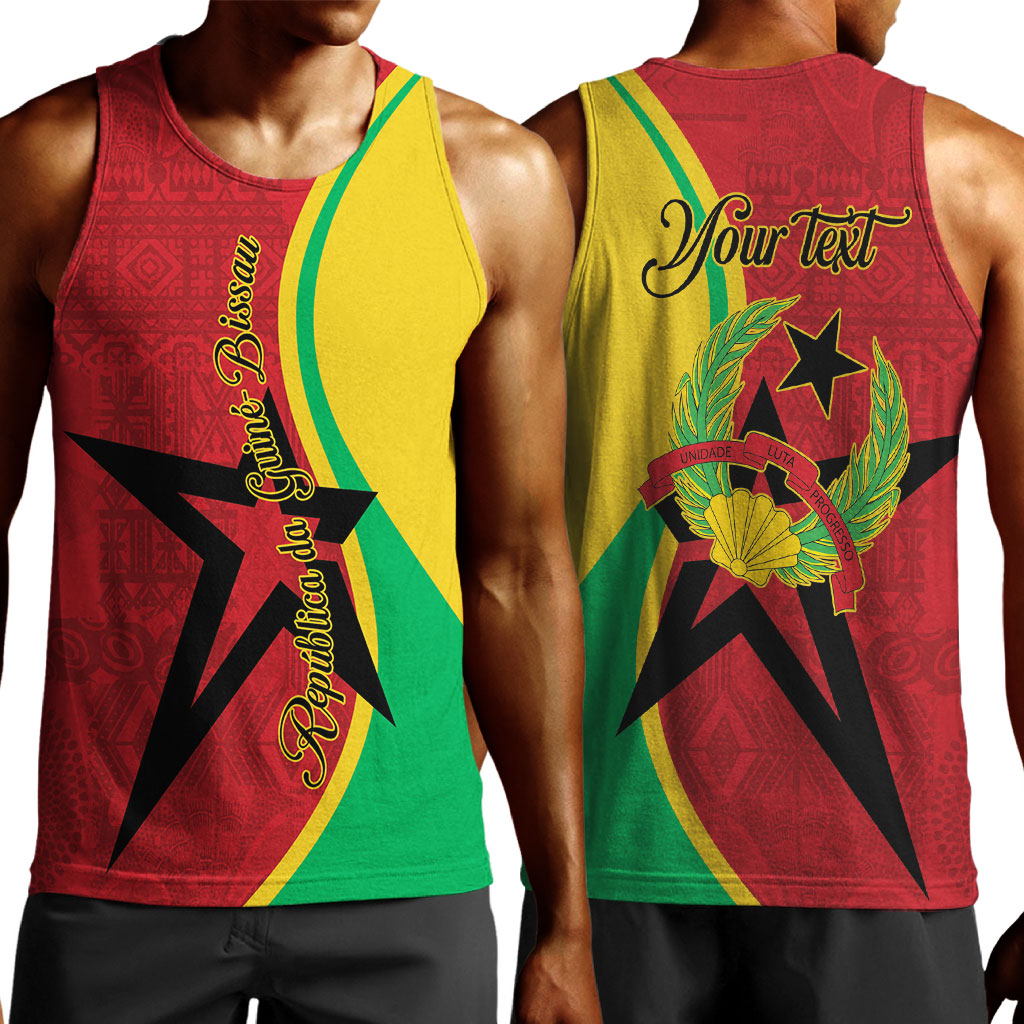 Personalized Guinea-Bissau Men Tank Top Happy Independence Day