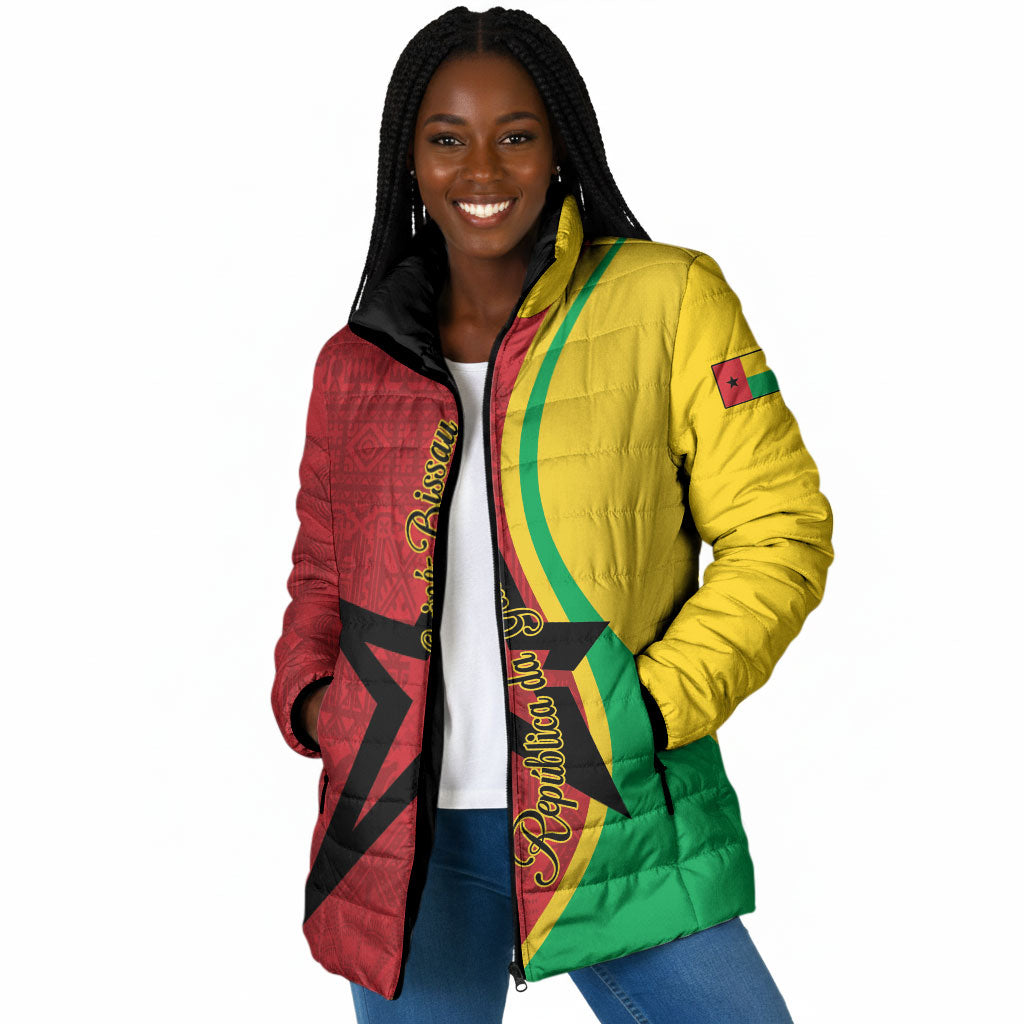 Personalized Guinea-Bissau Padded Jacket Happy Independence Day