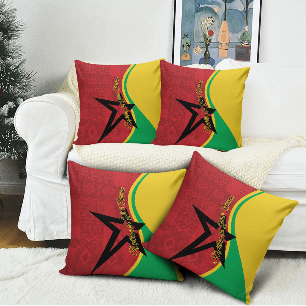 Guinea-Bissau Pillow Cover Happy Independence Day