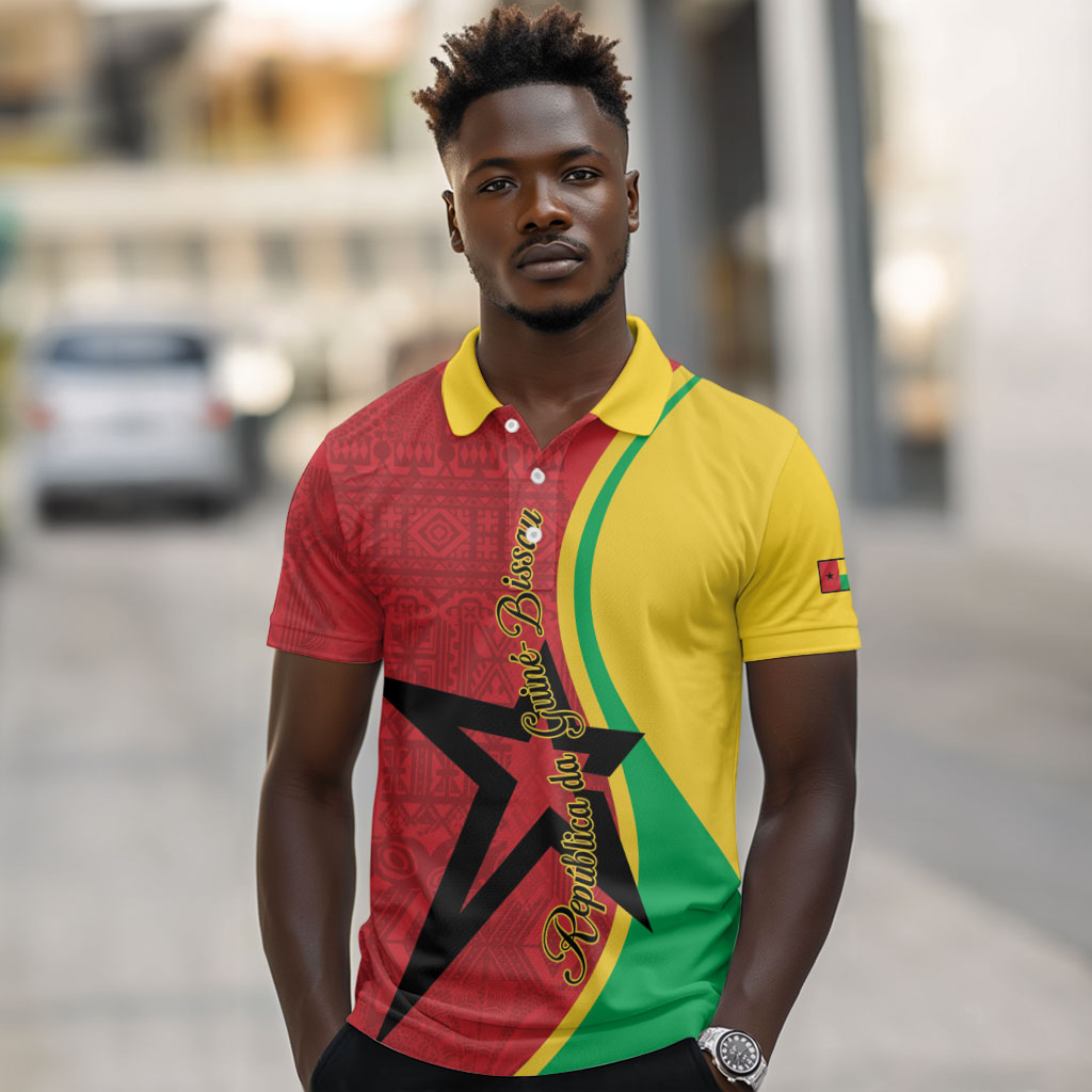 Personalized Guinea-Bissau Polo Shirt Happy Independence Day
