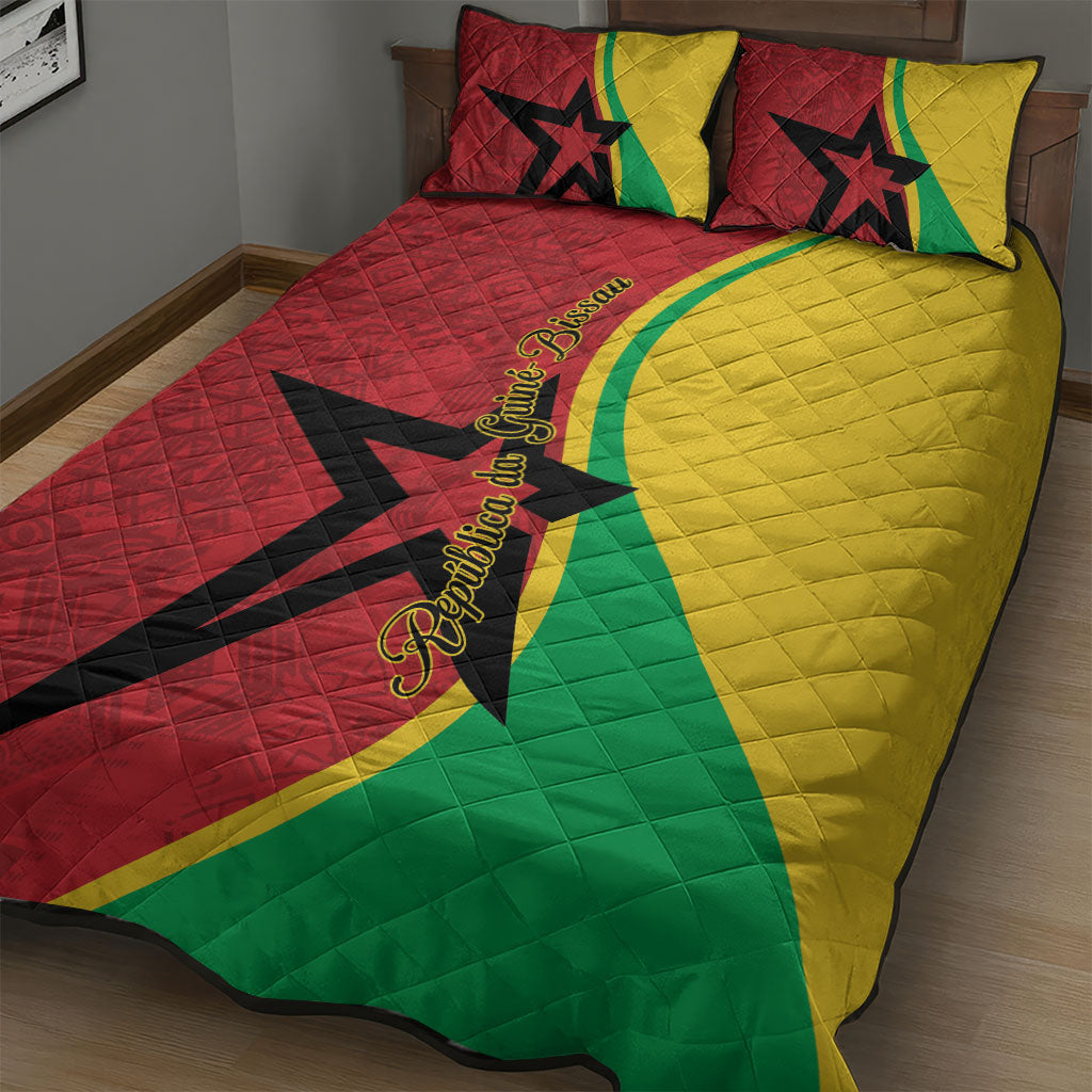 Guinea-Bissau Quilt Bed Set Happy Independence Day