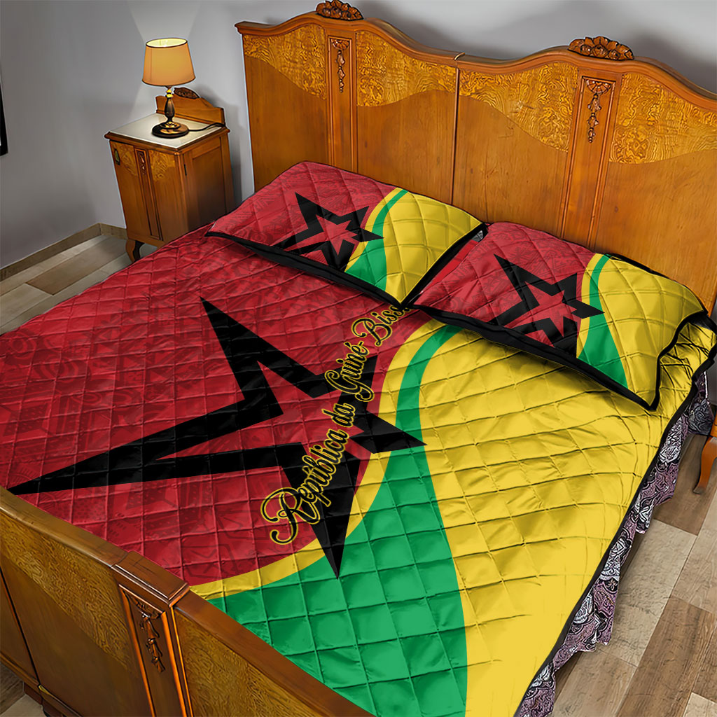 Guinea-Bissau Quilt Bed Set Happy Independence Day