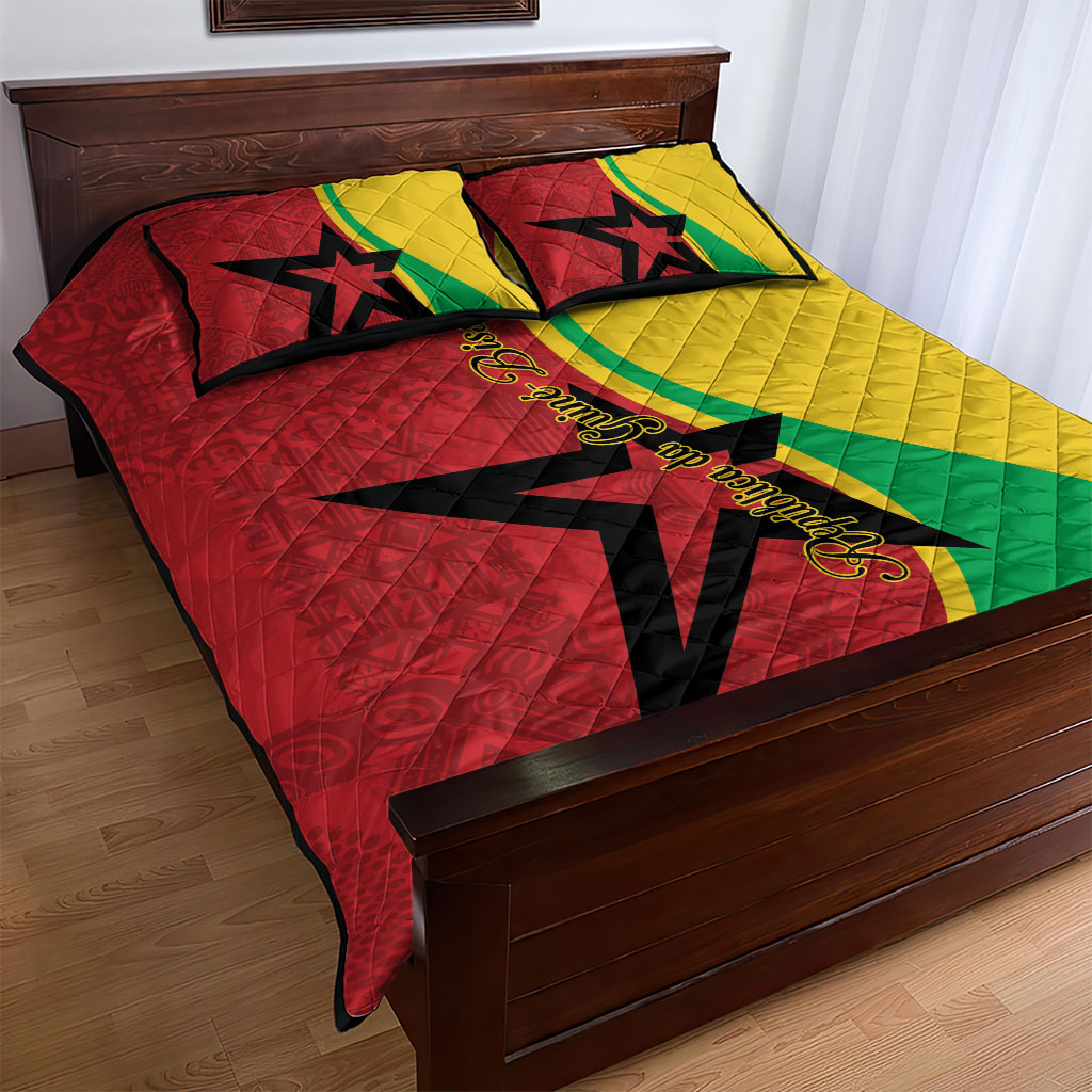 Guinea-Bissau Quilt Bed Set Happy Independence Day
