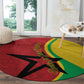 Guinea-Bissau Round Carpet Happy Independence Day
