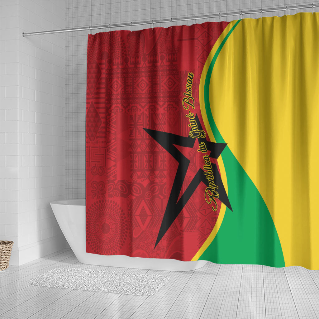 Guinea-Bissau Shower Curtain Happy Independence Day