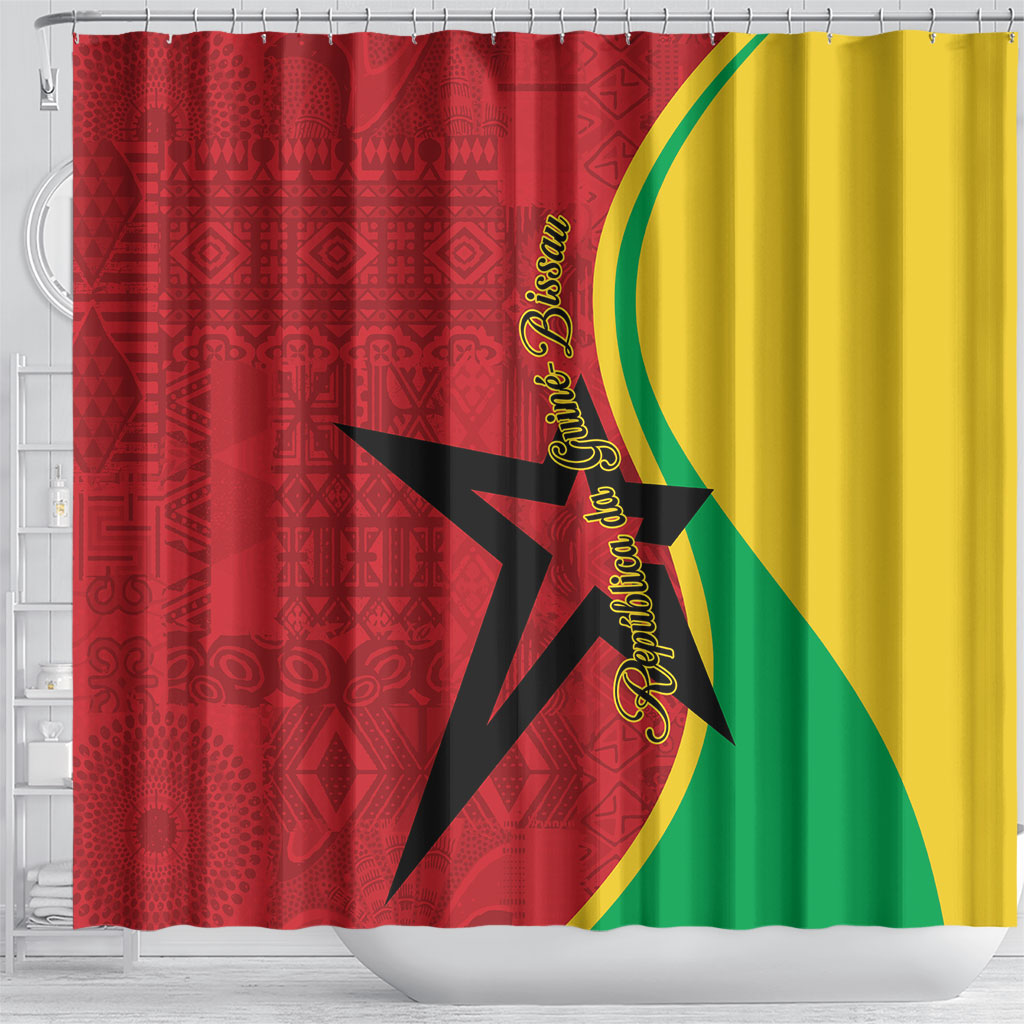 Guinea-Bissau Shower Curtain Happy Independence Day