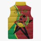 Personalized Guinea-Bissau Sleeveless Puffer Jacket Happy Independence Day