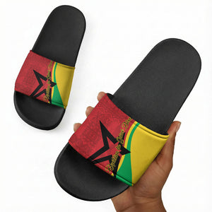 Guinea-Bissau Slide Sandals Happy Independence Day