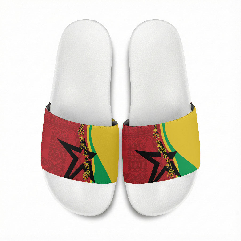 Guinea-Bissau Slide Sandals Happy Independence Day